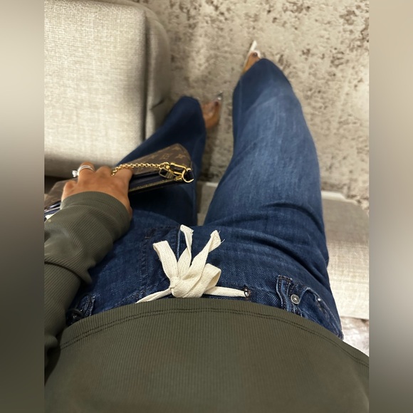 New🩷 Soft Wide-Leg Drawstring Jeans - Picture 6 of 8